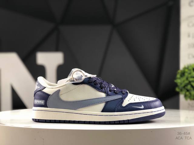Nike Air Jordan 1 X Travis Scott Aj1 inverted hook Joe One inverted hook 'DIY' c