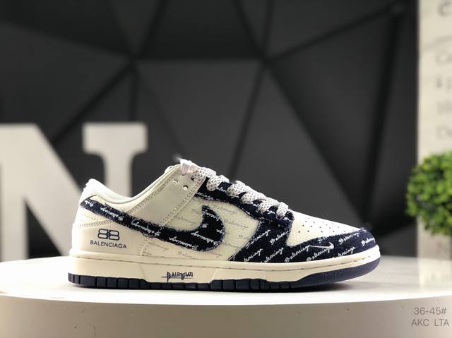 Overseas hit limited edition! High-end custom Nike SB Dunk Low "Balenciaga colla