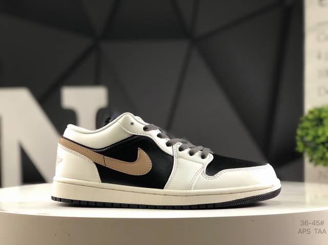 Authentic half-size Nike Air Jordan 1 Low Aj1 Joe 1 joint inverted hook high-end