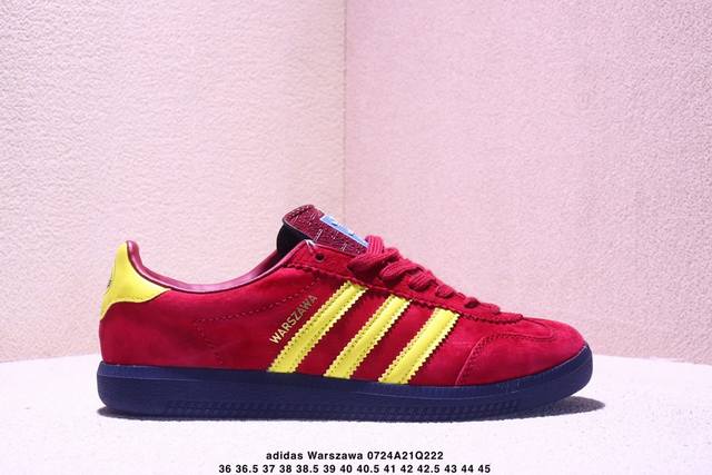 Spezial x Adidas Originals Warszawa Trendy Retro Casual Low-Top Sneakers for Men