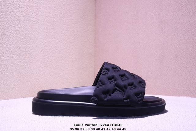 LV Miami Damier 15 colorway round-toe flip-flop series, the latest classic slipp