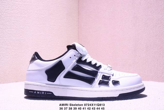 genuine Amiri Skeleton Low-Skel Top Sneakers Emil Skeleton series low-top classi