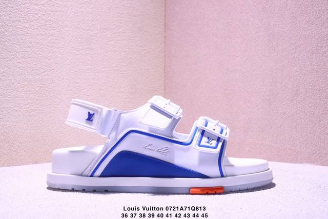 Louis Vuitton Trainer comfortable and versatile summer platform sandals. Produce
