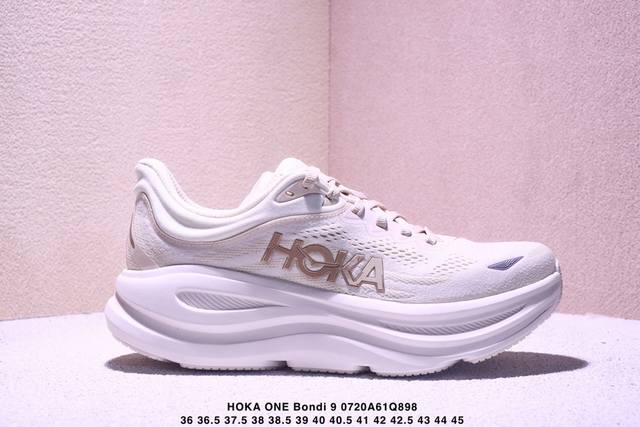 Corporate-level Hoka One One Bondi 9 Retro Comfort Non-slip Wear-resistant Low-t