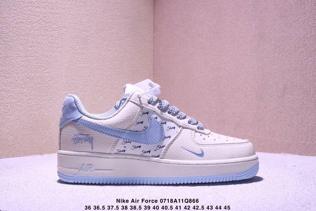 Corporate-grade Nike Air Force 1 Low, original last and cardboard, creating a pu