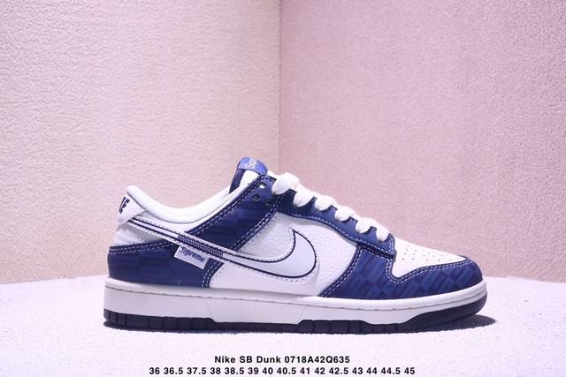 Overseas hit limited edition! Nike SB Dunk Low "Supreme Co-branded Dark Blue" an