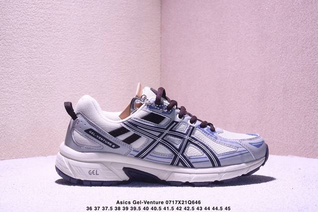 Authentic label with half size ASICS Gel-Venture 6 Comfort Fabric Synthetic Leat