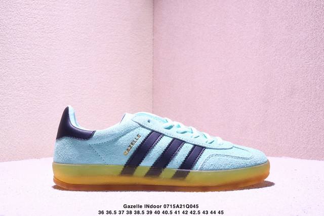 Adidas Originals Gazelle Indoor low-top, non-slip, and wear-resistant sneakers.