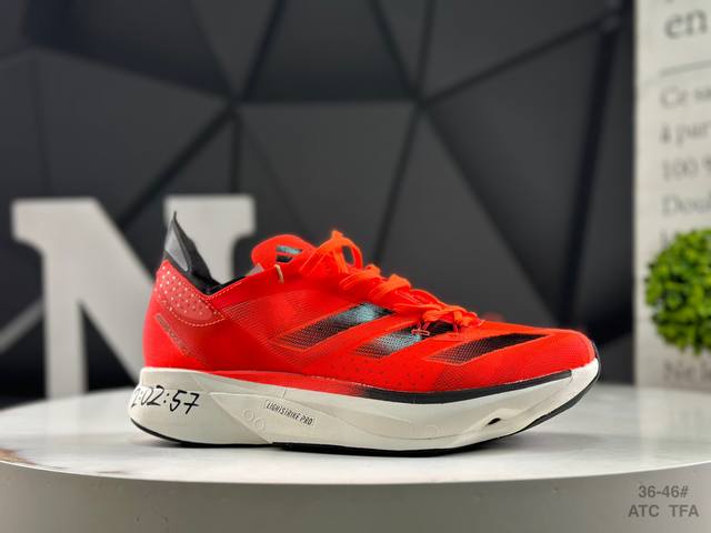 Adidas Adizero Adios Pro 3 Durable, Shock-Absorbing Professional Running Shoes f