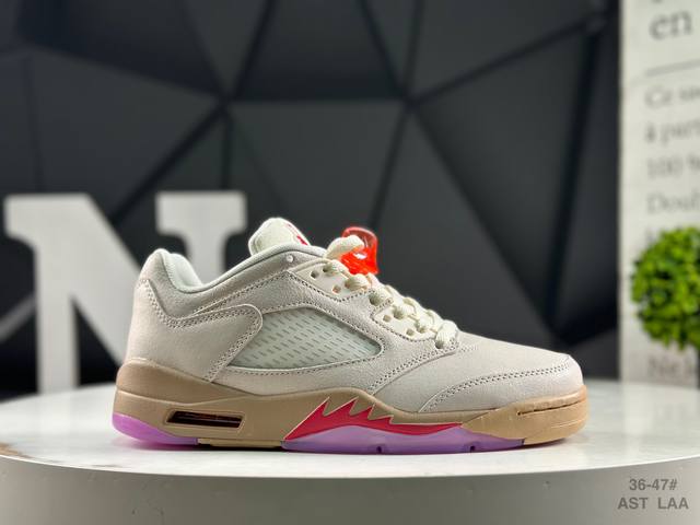 Nike Air Jordan 5 Retro High Michael Jordan Aj5 shock-absorbing and non-slip bas