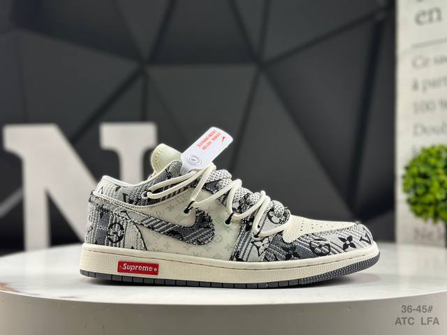 Company-grade half-size Nike Air Jordan 1 Low Aj1 Joe 1 low-top trendy sports ca
