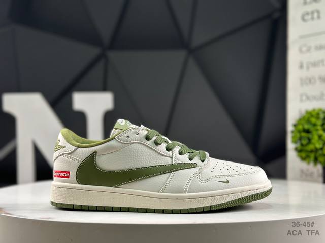 Top layer with half size Travis Scott x Fragment Design x Air Jordan 1 Low low-t