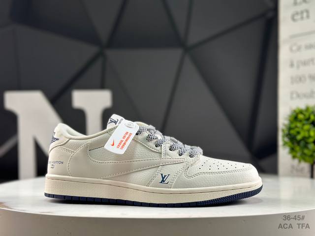half size top layer with Nike Travis Scott x Fragment Design x Air Jordan 1 Low