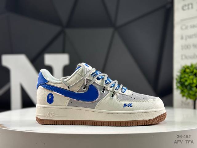 Nike Air Force 1 '07 low-top versatile casual sneaker. Its soft, springy cushion