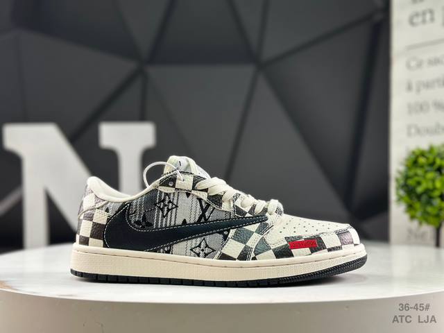 Nike Travis Scott x Fragment Design x Air Jordan 1 Low Og Sp Aj1 Joe 1 Supreme c