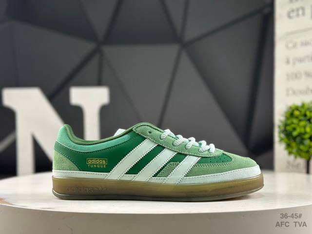 Adidas Bad Bunny X Adidas Originals Gazelle Indoor Clover Casual Non-slip Wear-r