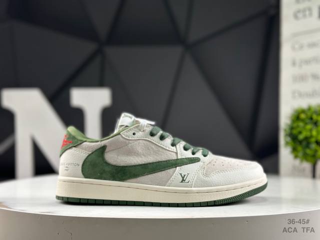 half size top layer with Nike Travis Scott x Fragment Design x Air Jordan 1 Low
