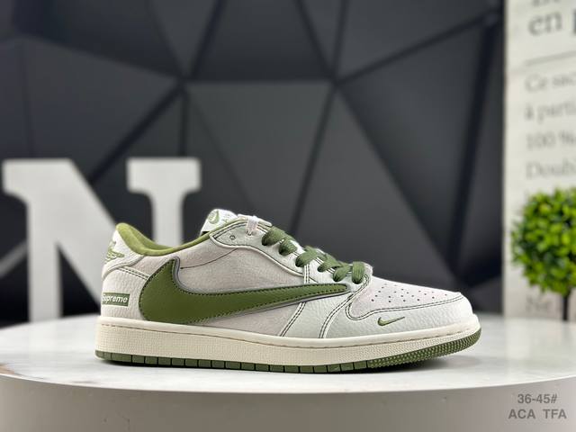 Top layer with half size Travis Scott x Fragment Design x Air Jordan 1 Low low-t