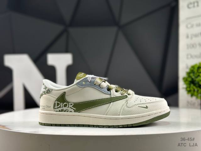 Nike Air Jordan 1 Low Aj1 Qiao 1 low-top trendy leisure sports sneakers. Aj1 low