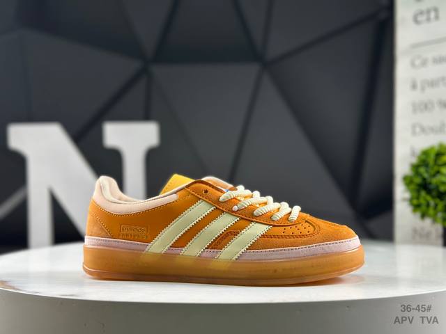 Adidas Bad Bunny x Adidas Originals Gazelle Indoor Clover Casual Non-slip Wear-r