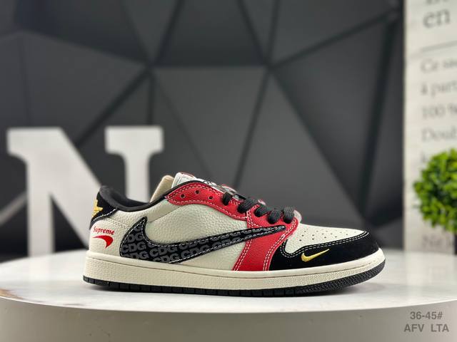 Nike Aj1 Travis Scott X Air Jordan 1 "Reverse Mocha" Aj1 Joe 1 Ts Lightning join