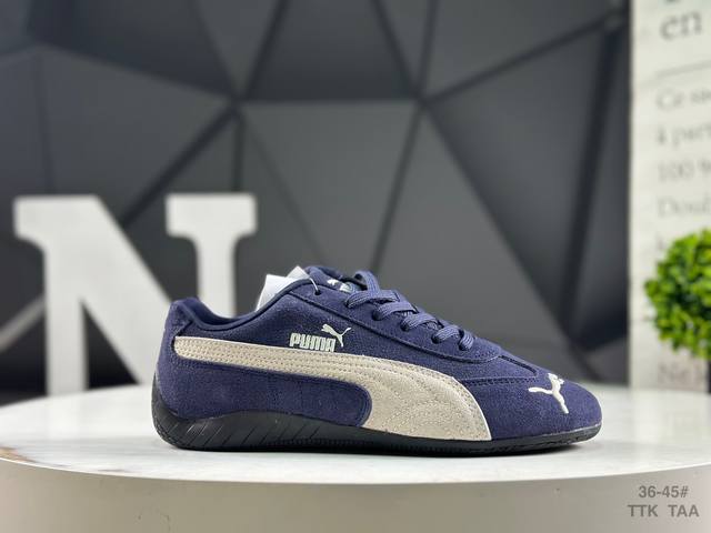 Puma Speedcat Og, a versatile piece from the Puma Roma Amor series, is a retro s
