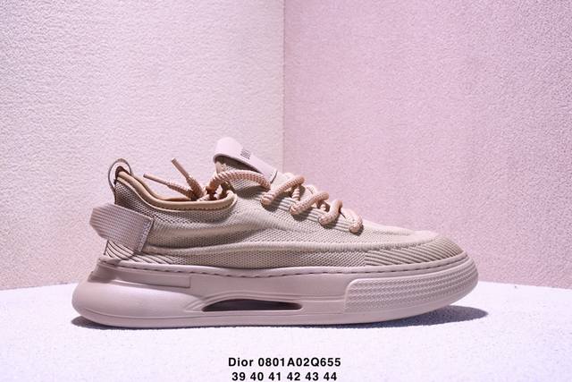 Dior mesh low-top sneakers. Crafted from black mesh, white and black technical f
