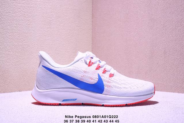 Nike Pegasus 36 Marathon Low-Top Running Shoes for Men and Women White Powder Xm