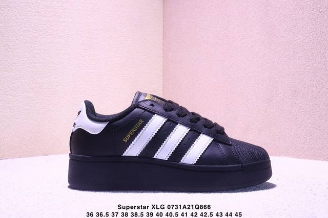 Adidas Originals Superstar Xlg Shell Toe Series Low-Top Thick-Sole Platform Clas
