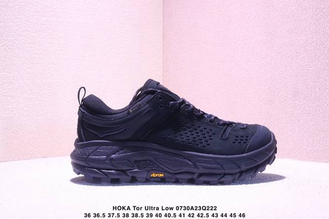 Hoka One One Tor Ultra Low Toya leather trend wear-resistant waterproof support
