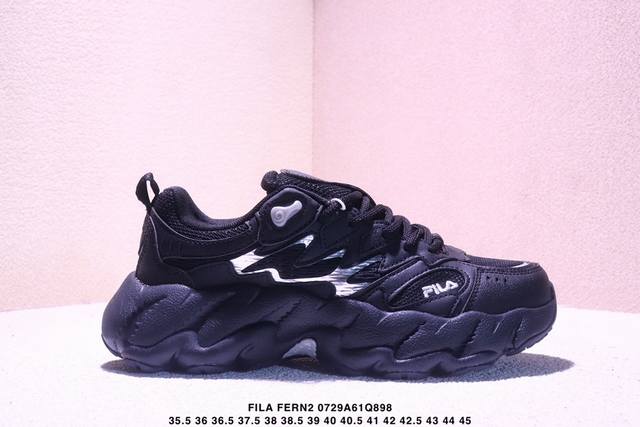 Corporate-grade Fila Fern2 low-top sneakers, new outdoor dad shoes with reflecti