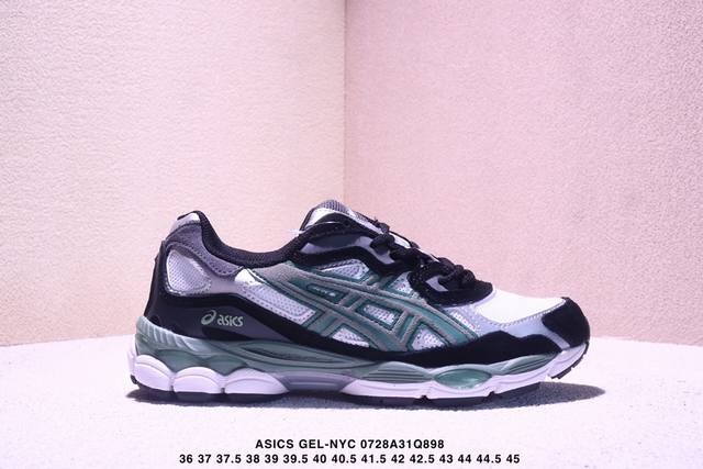 Corporate-grade Asics Gel-Nyc Asics breathable mesh upper with some synthetic le