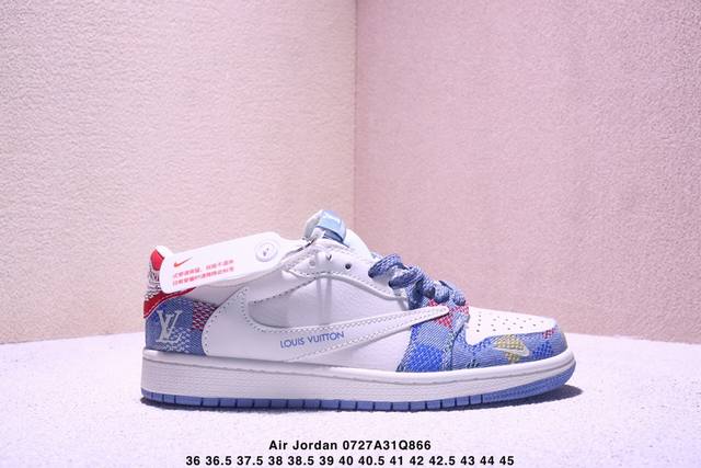 Corporate-grade Nike Air Jordan 1 X Travis Scott Aj1 reverse hook Joe One revers