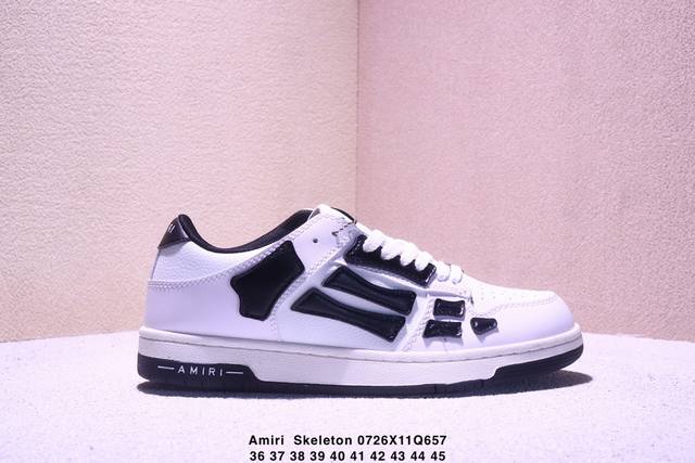 Amiri Skeleton Low-Skel Top Sneakers. A trendy, trendy low-top sneaker worn by c