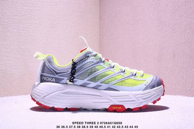 Corporate-level Hoka Mafate Speed Three 2 ultra-light thick-soled lightweight mo