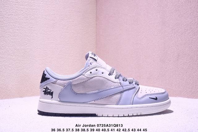 Corporate-grade Nike Air Jordan 1 X Travis Scott Aj1 inverted hook Joe One inver