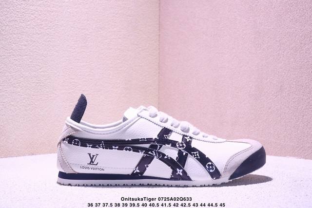 Onitsukatiger Onitsuka Tiger LV co-branded low-top sports casual shoes in black
