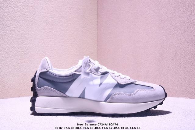 New Balance Nb 471 series fabric cow split leather retro fashion non-slip wear-r