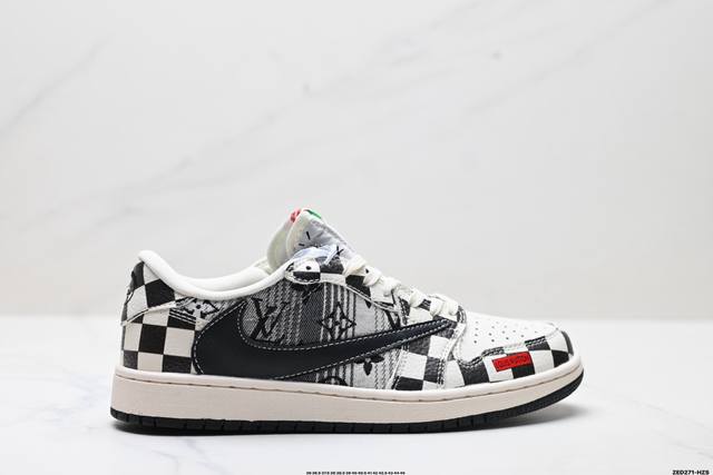 Corporate-grade Nike Air Jordan 1 X Travis Scott Aj1 inverted hook Joe One inver