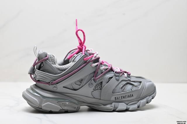 Balenciaga Track Trail round-toe lace-up low-top retro dad shoes, outdoor concep