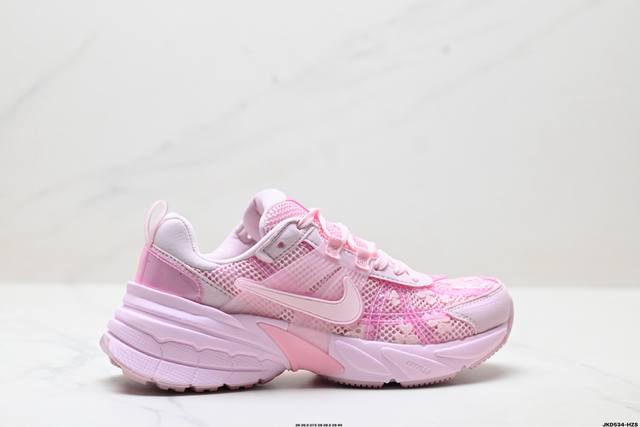Corporate-level Nike V2K Run running shoes, retro style mesh breathable sneakers