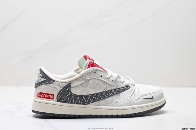 Corporate-grade Nike Air Jordan 1 X Travis Scott Aj1 inverted hook Joe One inver