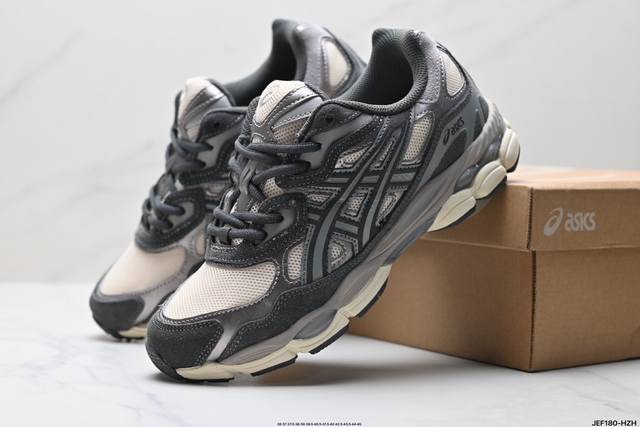 Corporate-grade Asics Gel-Nyc Asics breathable mesh upper with some synthetic le