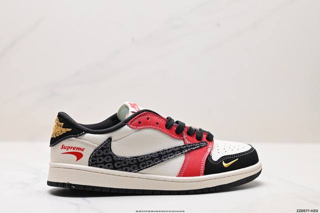 Corporate-grade Nike Air Jordan 1 X Travis Scott Aj1 inverted hook Joe One inver