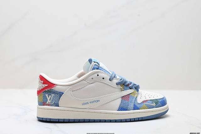 Corporate-grade Nike Air Jordan 1 X Travis Scott Aj1 inverted hook Joe One inver