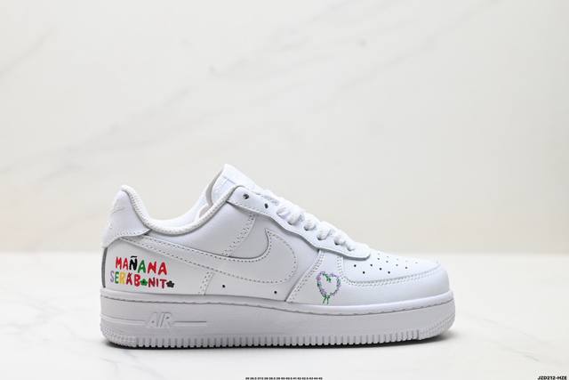 Nike Air Force 1'07 low-top versatile casual sneaker. Soft, springy cushioning a