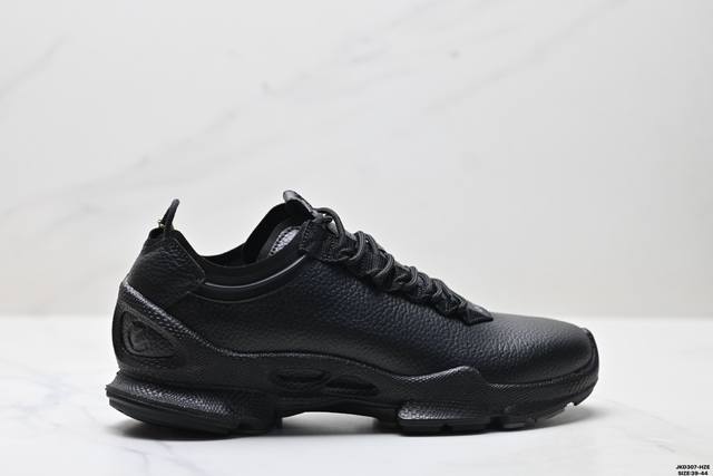 genuine label Ecco Biom C-Trail series cowhide round toe thick sole lace-up low-