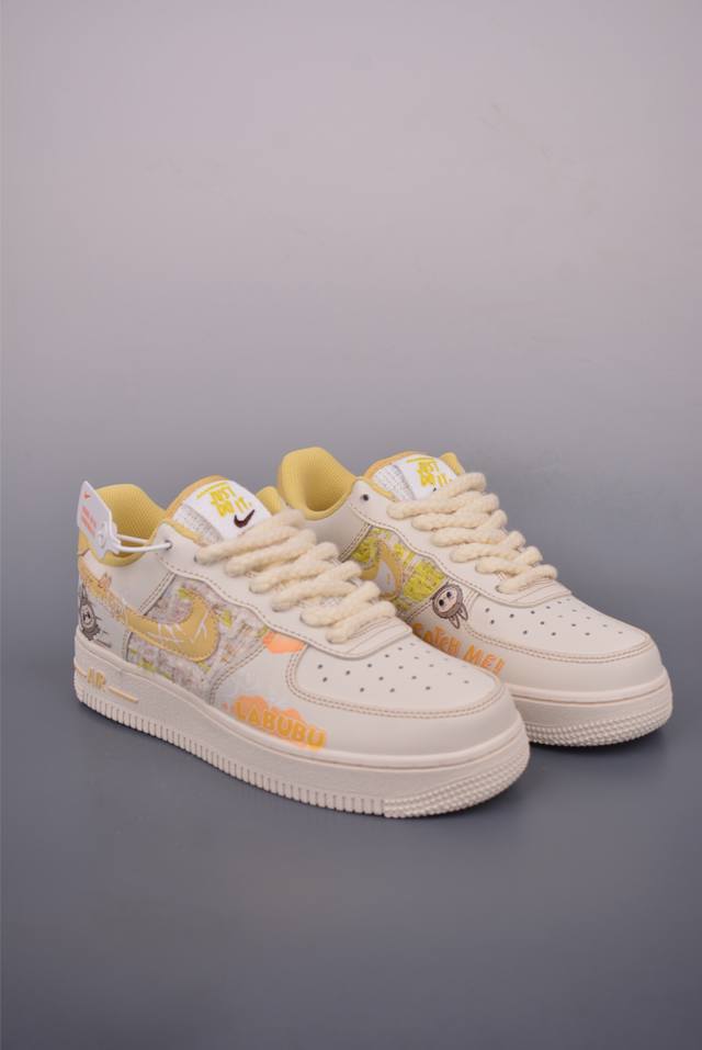 Nike Air Force 1 Low Labubu co-branded original last and cardboard create a pure