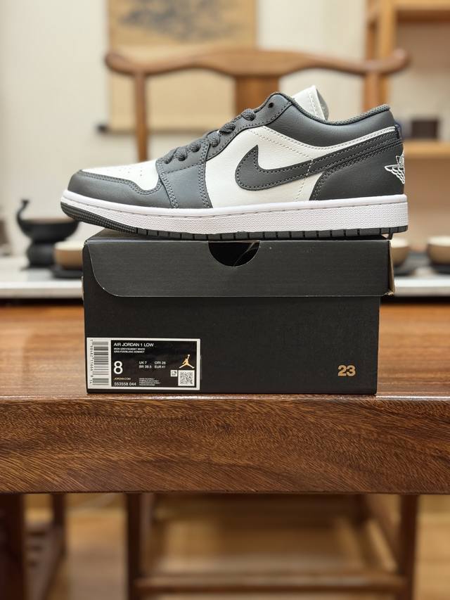 top original company-level platform goods Air Jordan 1 Low low gray and white 55