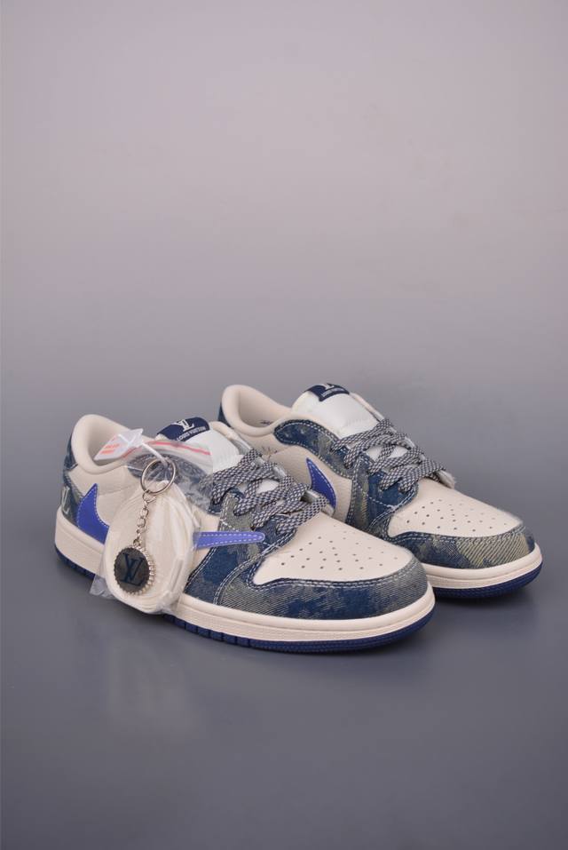 Fragment x Travis Scott x Lvair Jordan 1 Low three-way collaboration with revers